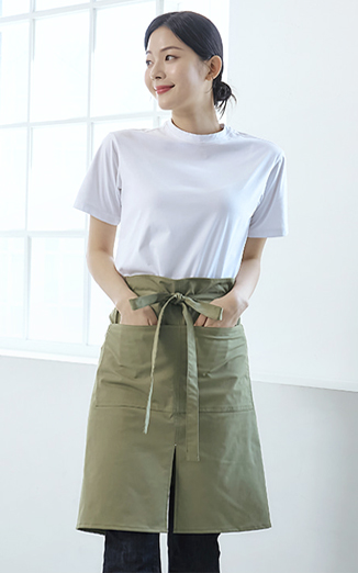 허리형 엉덩이덮개 라이크코튼 앞치마