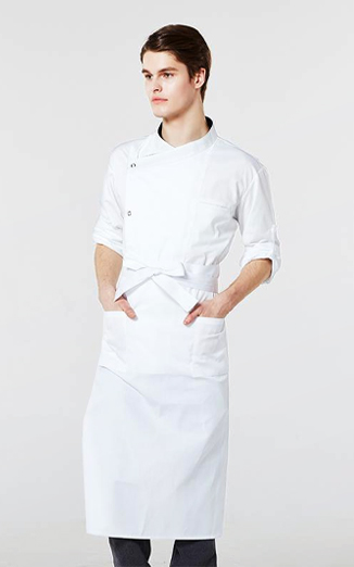 허리형 롱 단색 앞치마