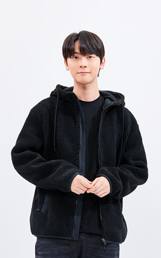 헤비 후드 플리스 자켓_490