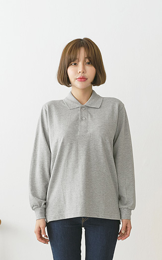 순면 40수 연사 PK 긴팔