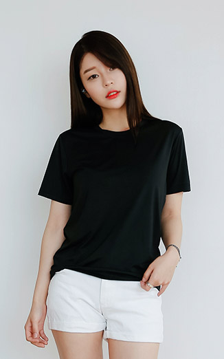 스판덱스라운드 반팔