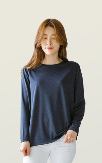 쿨론 시그니처 라운드 긴팔